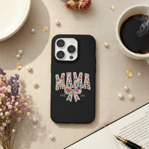 パール フラワー ママ バーシティ フェミニン シンプル iPhone 15 PROケース
