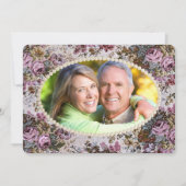 パール フレームとタペストリー 誓いの更新 招待状 (正面)