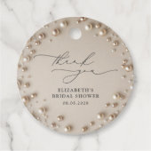 パール ブライダルシャワー フェイバータグ (正面)