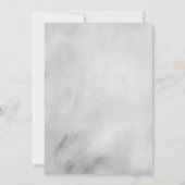 パール ブラック ボウ ボーホー 誕生日パーティー 招待状 (裏面)