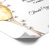 パール&プロセコ離れレシピブライダルシャワー ポスター (角)