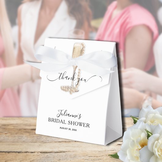 パール＆プロセッコの結婚前お礼メッセージ フェイバーボックス