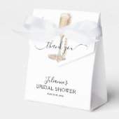 パール＆プロセッコの結婚前お礼メッセージ フェイバーボックス (正面サイド)