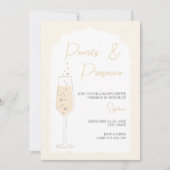 パール&プロセッコウェーブアーチバチェロレッテ週末 招待状 (正面)