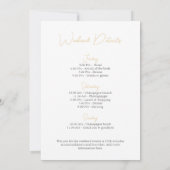 パール&プロセッコエレガントバチェロレッテ週末 招待状 (裏面)