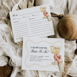 パール&プロセッコエレガントブライダルシャワーレシピ エンクロージャーカード