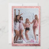 パール・プロセッコエレガントブライダルシャワー サンキューカード (裏面)