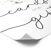 パール&プロセッコカード&ギフトブライダルシャワー ポスター (角)