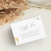 パール&プロセッコディスプレイシャワーブライダルシャワー エンクロージャーカード