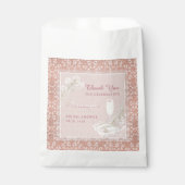 パール&プロセッコバラ金ゴールド&赤面ブライダルシャワー フェイバーバッグ (正面)