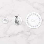 パール・プロセッコパーソナライズされたブライダルシャワー コンフェッティ (裏面)