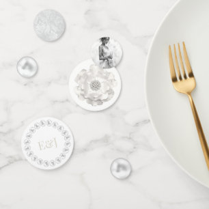 パール・プロセッコパーソナライズされたブライダルシャワー コンフェッティ