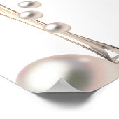 パール&プロセッコブライダルシャワーウェルカムサイン ポスター (角)