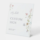 パール・プロセッコブライダルシャワーカスタム標識 台座サイン (正面)