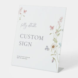 パール・プロセッコブライダルシャワーカスタム標識 台座サイン