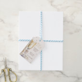 パール&プロセッコブライダルシャワーサンキューユア ギフトタグ (より糸付き)