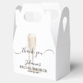 パール&プロセッコブライダルシャワーサンキューユア フェイバーボックス (オープン)