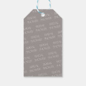 パール+プロセッコブライダルシャワーメッセージカード ギフトタグ (裏面)