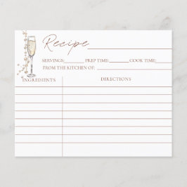 パール・プロセッコブライダルシャワーレシピカード