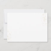 パール&プロセッコブライダルシャワーレシピカード 招待状 (裏面)