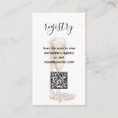 パール&プロセッコブライダルシャワー原簿 エンクロージャーカード (正面)