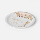 パール&プロセッコブライダルシャワー紙プレート ペーパープレート (アングル)