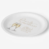 パール&プロセッコブライダルシャワー紙プレート ペーパープレート (アングル)