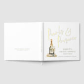 パール&プロセッコブライダルシャワー ゲストブック (全面)