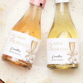 パール&プロセッコブライダルシャワー スパークリングワインラベル