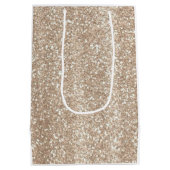 パール&プロセッコブラックボウブライダルシャワー ミディアムペーパーバッグ (裏面)