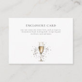 パール&プロセッコ オーダーメイド ブライダルシャワー エンクロージャーカード (正面)