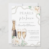 パール＆プロセッコ　フラワーブライダルシャワー 招待状 (正面)