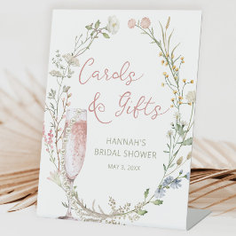 パール＆プロセッコ ブライダルシャワー カード＆ギフト 台座サイン