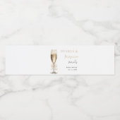 パール&プロセッコ ブライダルシャワー ペットボトルラベル (シングルラベル)