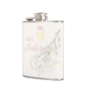 パール＆プロセッコ ブラッシュ ブライダルシャワー ブライド ギフト フラスク (左)