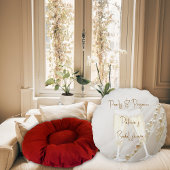 パール＆プロセッコ モダンエレガント ブライズシャワー ラウンドクッション