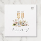 パール&プロセッコ – ヴィンテージシックブライダルシャワー フェイバータグ (裏面)