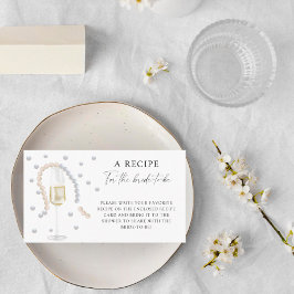 パール&プロセッコ – 花嫁のためのレシピ エンクロージャーカード