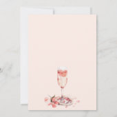 パール ペタル & プロセッコ ブライダルシャワー 招待状 (裏面)