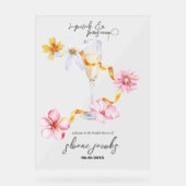 パール、ペタル&プロセッコ | ペタル ウェルカムサイン アクリルサイン (正面)