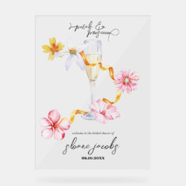 パール、ペタル＆プロセッコ | ペタル ウェルカムサイン アクリルサイン