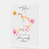 パール、ペタル&プロセッコ | ペタル ウェルカムサイン アクリルサイン (傾斜)