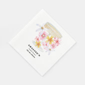 パール、ペタル&プロセッコ | ペタル ブライダルシャワー スタンダードランチョンナプキン (角)