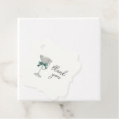 パール&ボウブライダルシャワー「ありがとう」ラベル フェイバータグ (インサイチュ)