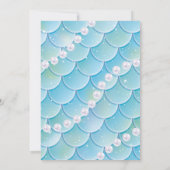 パール&マーメイドベビーシャワー招待状 招待状 (裏面)