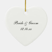 パール、リングや輪、ブルーレース婚約 セラミックオーナメント (裏面)