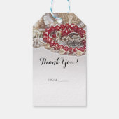 パール&レッドバレンタインラブジュエルシックパーティー ギフトタグ (裏面)