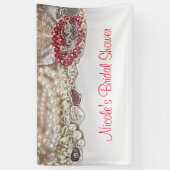 パール&レッドバレンタインラブジュエルシックパーティー 横断幕 (縦)