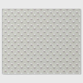 パール＆レース ラッピングペーパー (フラット)