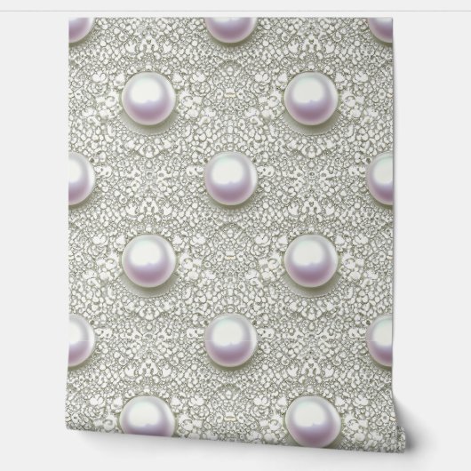 パール&レース 壁紙 (ほどく)